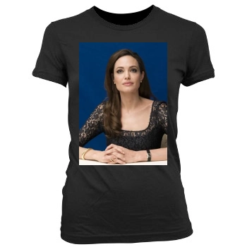 Angelina Jolie Women's Junior Cut Crewneck T-Shirt