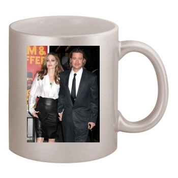 Angelina Jolie 11oz Metallic Silver Mug