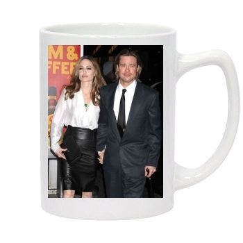 Angelina Jolie 14oz White Statesman Mug