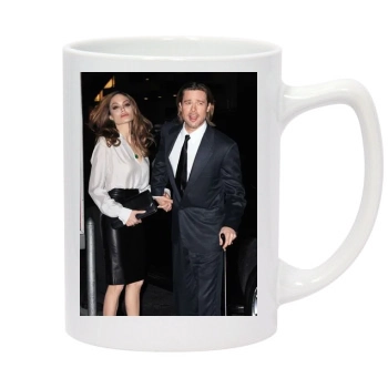 Angelina Jolie 14oz White Statesman Mug