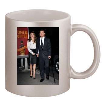 Angelina Jolie 11oz Metallic Silver Mug