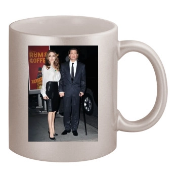 Angelina Jolie 11oz Metallic Silver Mug