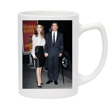 Angelina Jolie 14oz White Statesman Mug