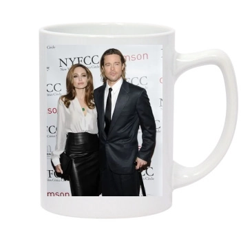 Angelina Jolie 14oz White Statesman Mug