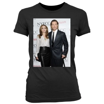 Angelina Jolie Women's Junior Cut Crewneck T-Shirt