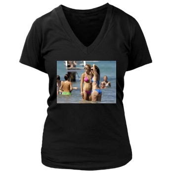 Bar Refaeli Women's Deep V-Neck TShirt