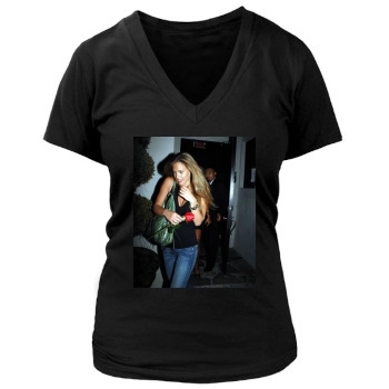 Bar Refaeli Women's Deep V-Neck TShirt