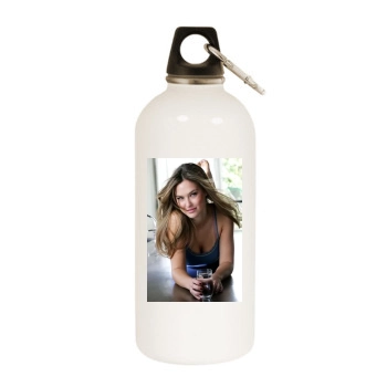 Bar Refaeli White Water Bottle With Carabiner