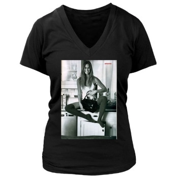 Bar Refaeli Women's Deep V-Neck TShirt