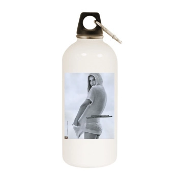 Bar Refaeli White Water Bottle With Carabiner