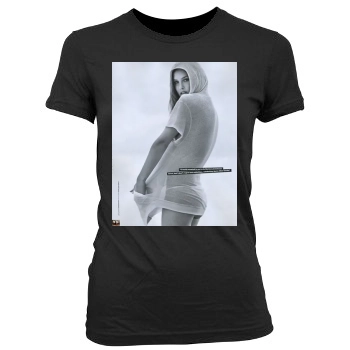 Bar Refaeli Women's Junior Cut Crewneck T-Shirt