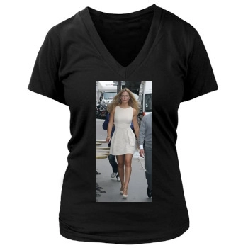 Bar Refaeli Women's Deep V-Neck TShirt