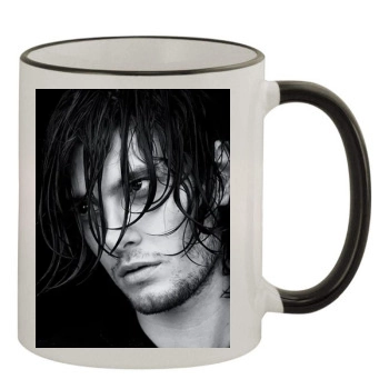 Ben Barnes 11oz Colored Rim & Handle Mug