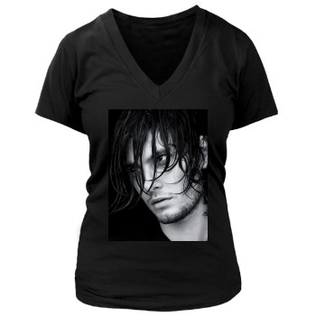 Ben Barnes Women's Deep V-Neck TShirt