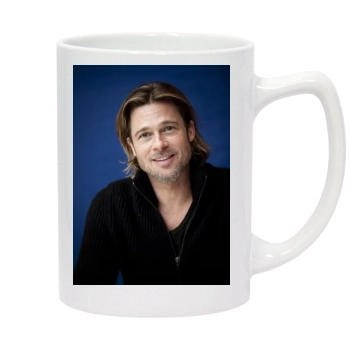 Brad Pitt 14oz White Statesman Mug