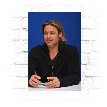 Brad Pitt Metal Wall Art