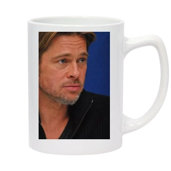 Brad Pitt 14oz White Statesman Mug