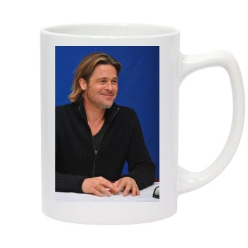 Brad Pitt 14oz White Statesman Mug