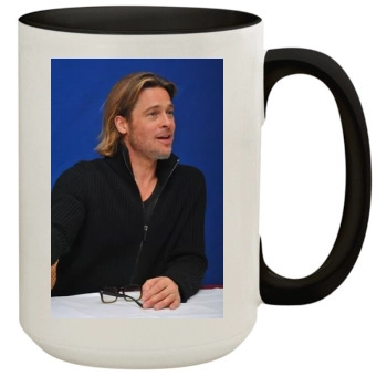 Brad Pitt 15oz Colored Inner & Handle Mug