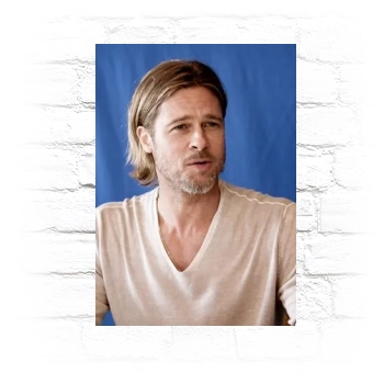 Brad Pitt Metal Wall Art