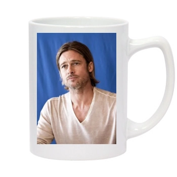 Brad Pitt 14oz White Statesman Mug