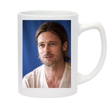 Brad Pitt 14oz White Statesman Mug