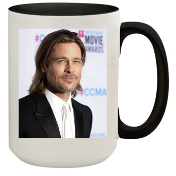 Brad Pitt 15oz Colored Inner & Handle Mug