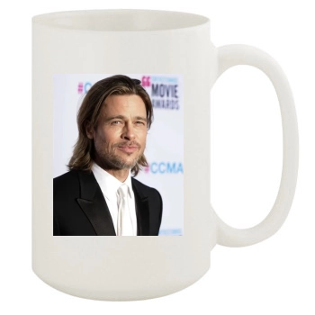 Brad Pitt 15oz White Mug