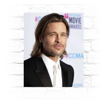 Brad Pitt Metal Wall Art