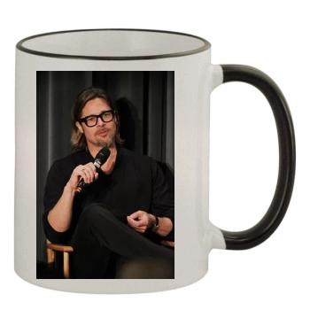 Brad Pitt 11oz Colored Rim & Handle Mug