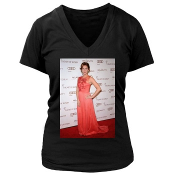 Brittany Snow Women's Deep V-Neck TShirt