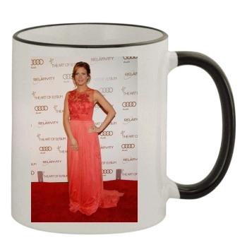 Brittany Snow 11oz Colored Rim & Handle Mug