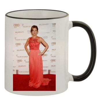 Brittany Snow 11oz Colored Rim & Handle Mug