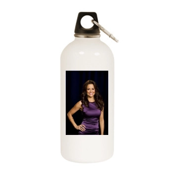 Brooke Burke White Water Bottle With Carabiner