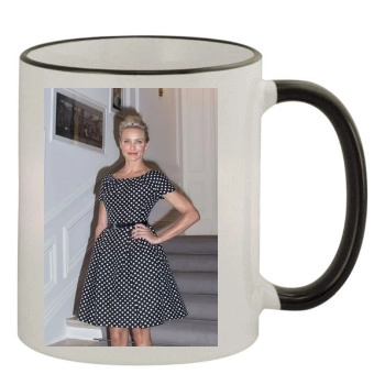 Cameron Diaz 11oz Colored Rim & Handle Mug