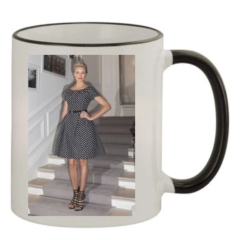 Cameron Diaz 11oz Colored Rim & Handle Mug