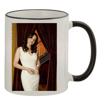 Carla Gugino 11oz Colored Rim & Handle Mug