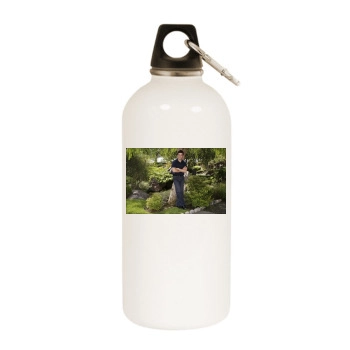 Carlos Bernard White Water Bottle With Carabiner