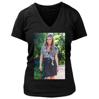 Carmen Electra Women's Deep V-Neck TShirt