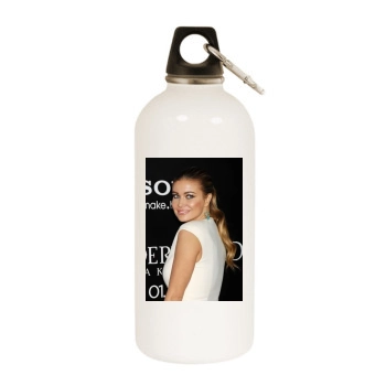 Carmen Electra White Water Bottle With Carabiner