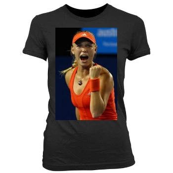 Caroline Wozniacki Women's Junior Cut Crewneck T-Shirt