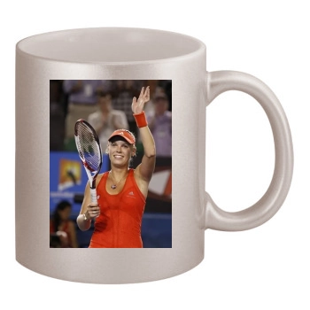 Caroline Wozniacki 11oz Metallic Silver Mug