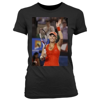 Caroline Wozniacki Women's Junior Cut Crewneck T-Shirt