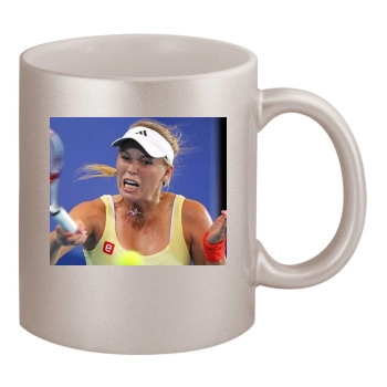 Caroline Wozniacki 11oz Metallic Silver Mug