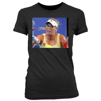 Caroline Wozniacki Women's Junior Cut Crewneck T-Shirt