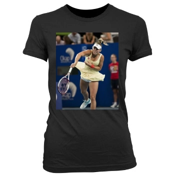 Caroline Wozniacki Women's Junior Cut Crewneck T-Shirt