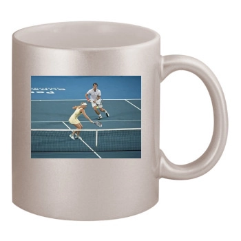 Caroline Wozniacki 11oz Metallic Silver Mug