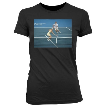 Caroline Wozniacki Women's Junior Cut Crewneck T-Shirt