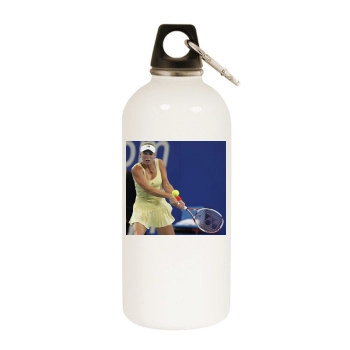 Caroline Wozniacki White Water Bottle With Carabiner