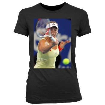 Caroline Wozniacki Women's Junior Cut Crewneck T-Shirt